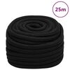 vidaXL Work Rope Black 0.98 " 82.0 ' Polyester