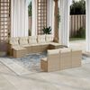 vidaXL Garden Sofa Set Beige