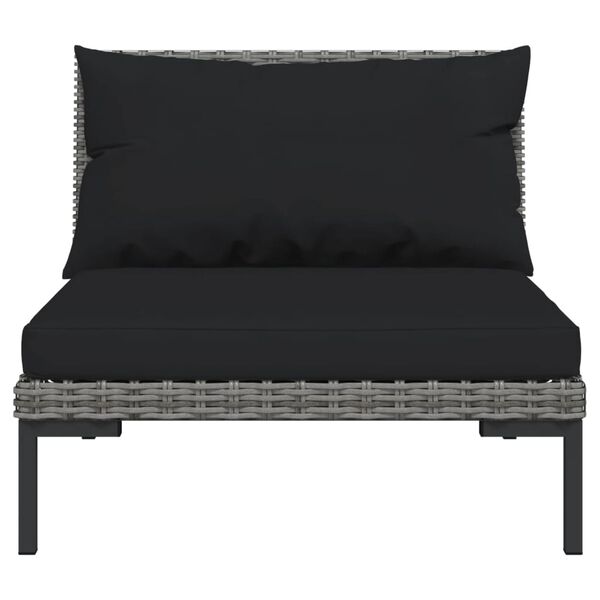 vidaXL Garden Lounge Set Dark grey