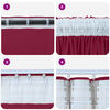 vidaXL Velvet Curtains 2 pcs Wine red 68.90 x 55.12 in Velvet