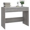 vidaXL Desk Grey Sonoma Engineered Wood Medium Desk Rectangular