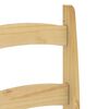 vidaXL Dining Chair Honey Solid pine wood Standard Classic/Traditional