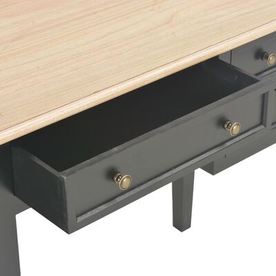 vidaXL Writing Desk Black 43.1"x17.7"x30.5" Wood