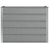 vidaXL Planter Light Grey 39.37 x 15.75 x 29.53 in Steel