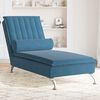vidaXL Massage Chaise Lounge Blue