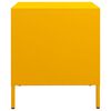 vidaXL Bedside Cabinet Mustard Yellow Cold-rolled Steel Compact