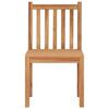 vidaXL Patio Chair Set of 4 Natural teak Teak wood, Polyester Standard