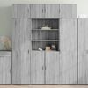 vidaXL Highboard Grey sonoma Engineered wood Large Highboard