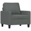 vidaXL Sofa Set Dark Grey 100% polyester Sofa Set Rectangular Modern