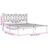 vidaXL Bed Frame Black Steel King Size Bed Frame Rectangular Modern