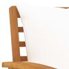 vidaXL Garden Chair Set of 2 Cream and Wood