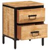 vidaXL Bedside Cabinet Natural wood color