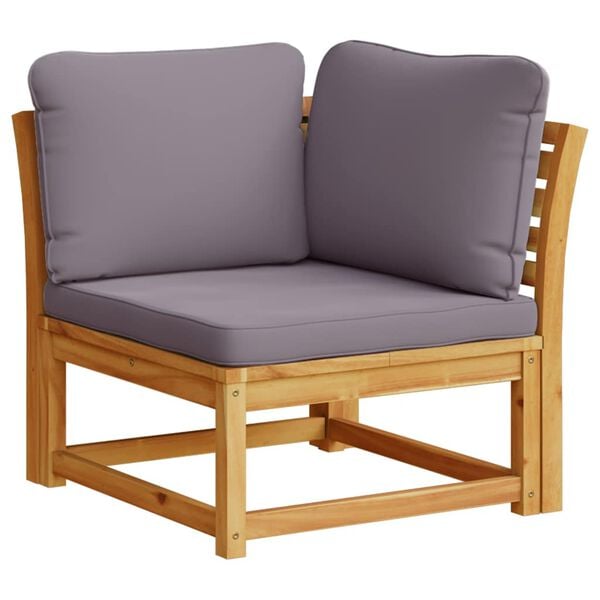 vidaXL Garden Lounge Set Brown and Dark Grey