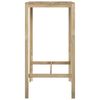 vidaXL Bar Table Green Treated Pinewood Medium Durable Bar Table