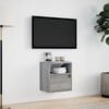 vidaXL TV Wall Cabinet Grey Sonoma Engineered wood Compact