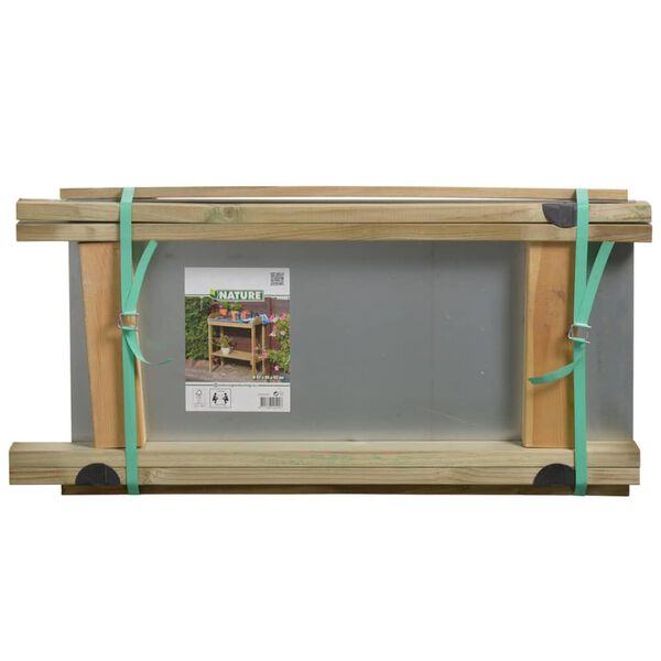 Nature Planting Table Pine Pine wood Medium Potting Table Rectangular