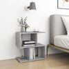 vidaXL Bedside Cabinet Concrete Gray Engineered Wood