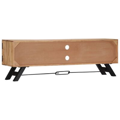 vidaXL TV Stand 55.1"x11.8"x17.7" Solid Wood Acacia