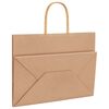 vidaXL Paper Bags 50 pcs with Handles Brown 32x17x25 cm