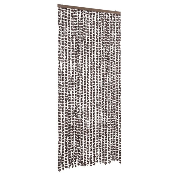 vidaXL Insect Curtain Brown and White 35.4x86.6" Chenille
