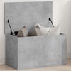 vidaXL Storage Box Concrete Grey Engineered Wood 13.8 in Storage Box