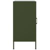 vidaXL Sideboard Set of 2 Olive Green Cold-rolled Steel Medium