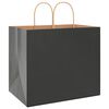 vidaXL Paper Bags 50 pcs with Handles Black 32x22x28 cm