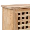 vidaXL Shoe Organizer Natural Solid walnut wood and plywood Medium