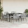 vidaXL Garden Dining Set Black, Grey, Dark Grey