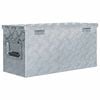 vidaXL Aluminum Box 24.2"x10.4"x11.8" Silver