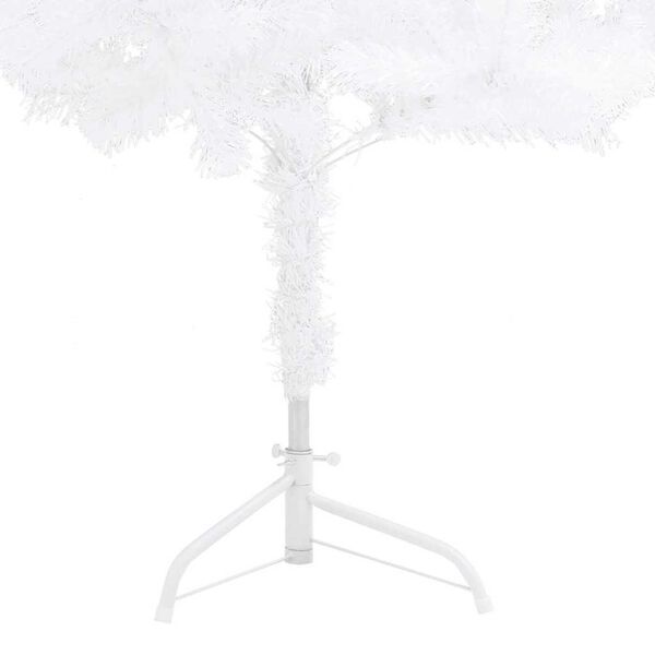 vidaXL Artificial Christmas Tree White PVC 59.1 in