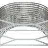 vidaXL Patio Raised Bed Galvanized Steel 249x100 x 26.8 " Silver