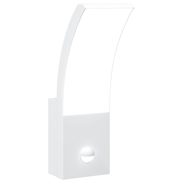 vidaXL Outdoor LED Wall Light White Die-cast aluminum, PC (polycarbonate)