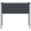 vidaXL Garden Planter Anthracite Steel 39.4 x 16.1 x 35.4 in Durable