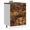 vidaXL Kitchen Base Cabinet Smoked Oak Engineered Wood Standard