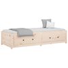 vidaXL Day Bed Natural Pine Solid Pine Wood Twin