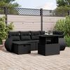 vidaXL Garden Sofa Set Black
