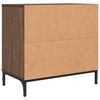 vidaXL Bedside Table Brown oak 63.5 x 36 x 61 cm Engineered wood