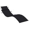 vidaXL Sunlounger With Table Natural wood