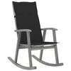 vidaXL Rocking Chair Grey Solid acacia wood, 100% polyester Medium
