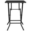 vidaXL Folding Garden Table Anthracite Steel Compact Foldable