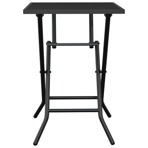 vidaXL Folding Garden Table Anthracite Steel Compact Foldable