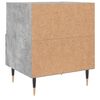 vidaXL Bedside Cabinets 2 pcs Concrete Grey 15.7x13.8x18.7" Engineered Wood