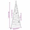 vidaXL Christmas Tree with 100 LEDs Natural 70.9" Solid Ash wood