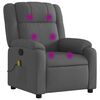 vidaXL Massage Recliner Chair Dark Grey