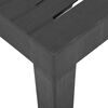 vidaXL Garden Table Grey Plastic Medium Durable Garden Table