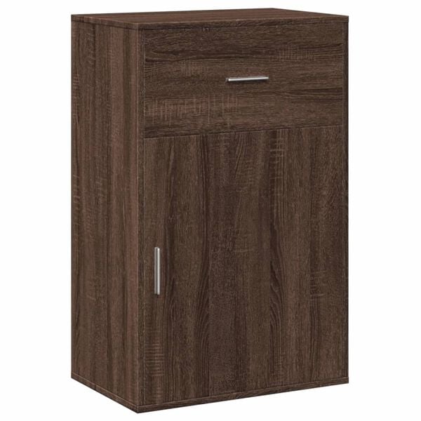 vidaXL Storage Cabinet Brown Oak Engineered Wood