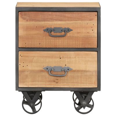 vidaXL Bedside Cabinet 15.7"x11.8"x20.1" Solid Reclaimed Wood