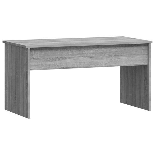 vidaXL Coffee Table Grey Sonoma Engineered Wood Standard Sliding Top