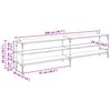 vidaXL TV Cabinet Old Wood 78.74 x 11.81 x 19.69 in